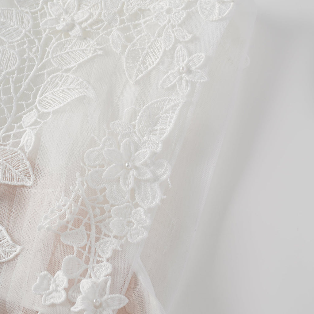 Annabelle Flower-appliqué Tulle Midi Dress (Final Sale-US Only)