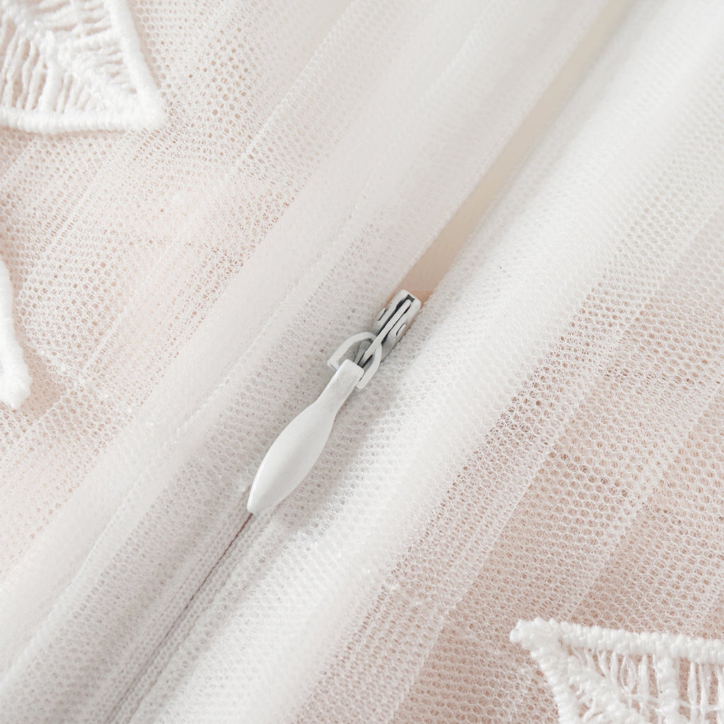 Annabelle Flower-appliqué Tulle Midi Dress (Final Sale-US Only)
