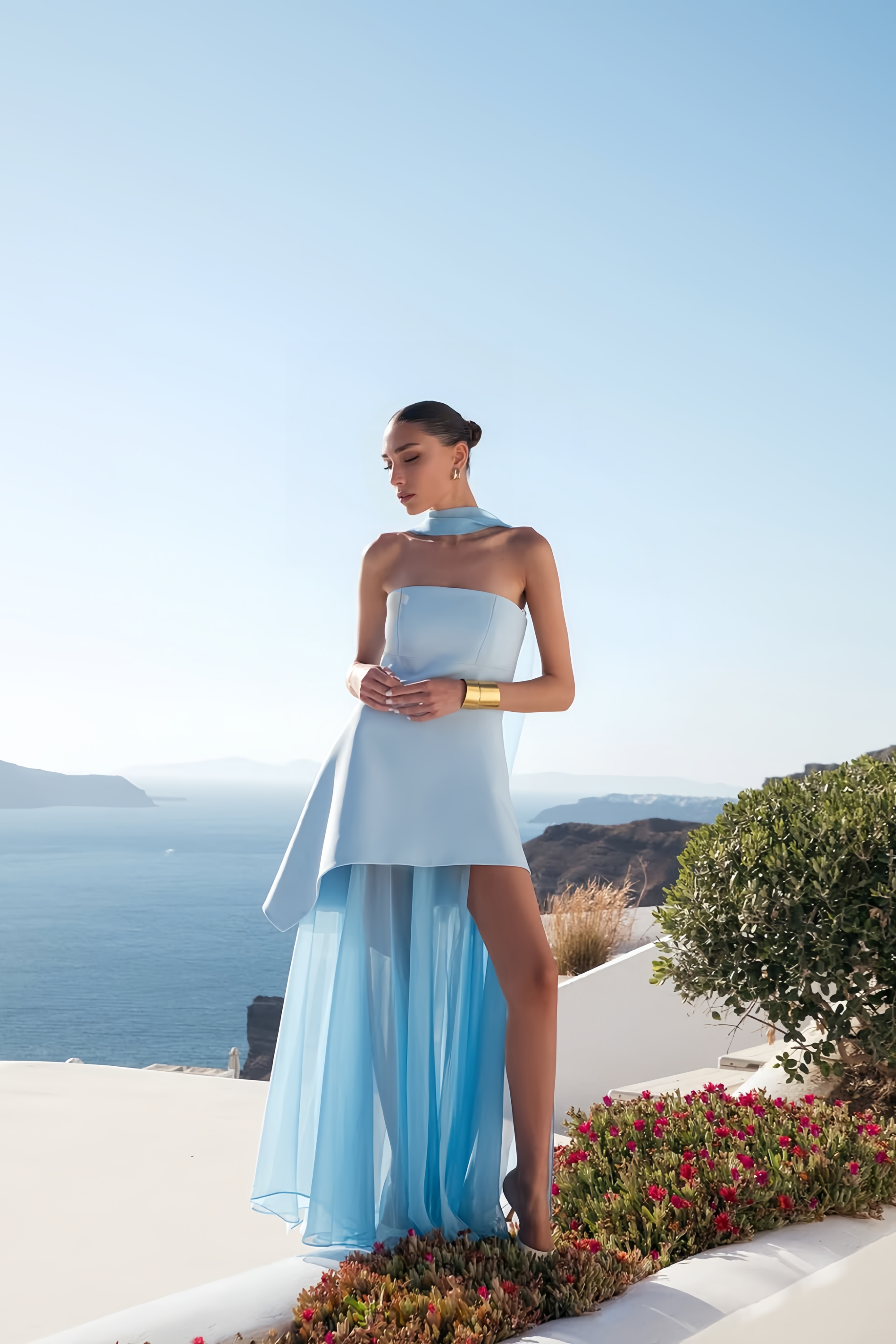 Solène Off-Shoulder Ruched Maxi Gown (Final Sale-US Only)