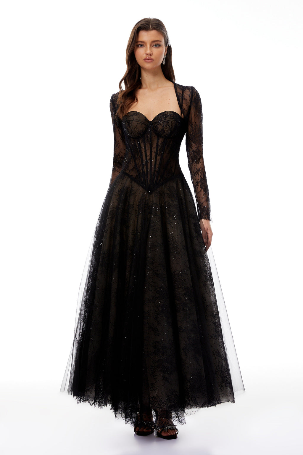 Celina Lace Corset Maxi Gown