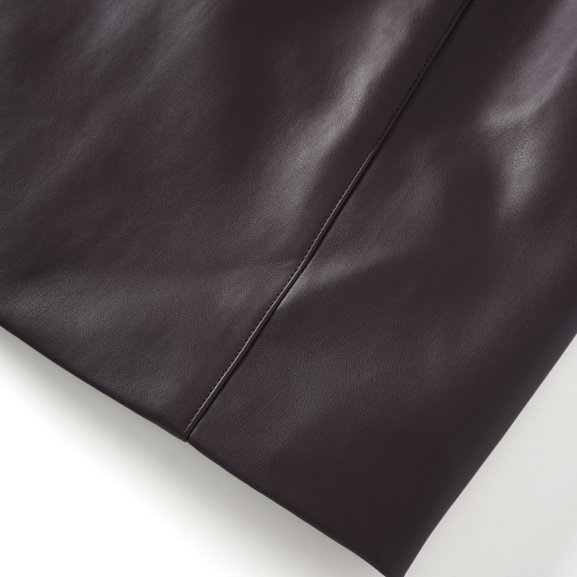 Solange Brown Leather Mini Blazer Dress (Final Sale-US Only)