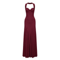 Vestido maxi rojo Rêverie con escote corazón y falda fluida, diseñado para ocasiones especiales.