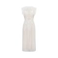 Annabelle Flower-appliqué Tulle Midi Dress (Final Sale-US Only)