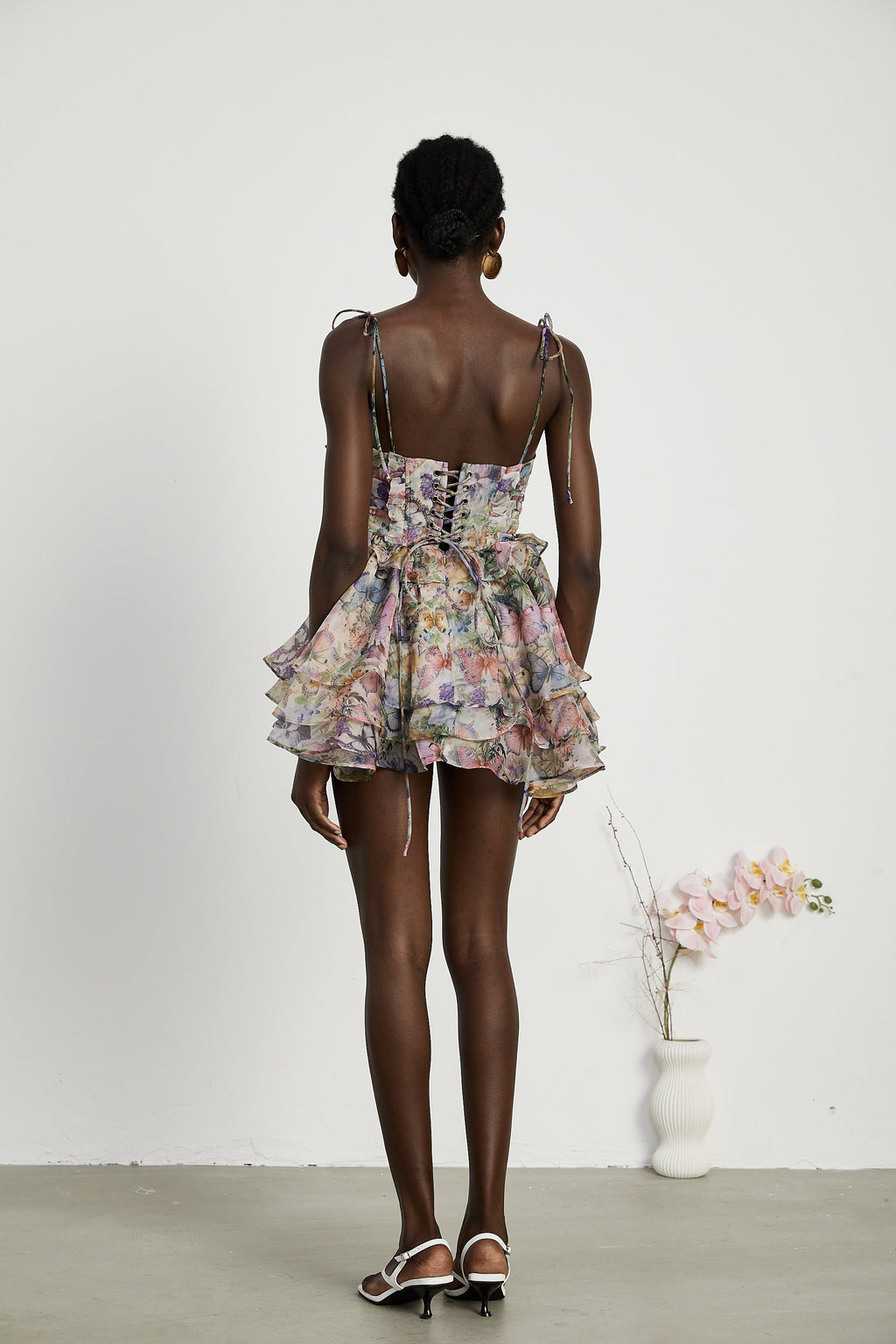 Juliette floral print pleated mini dress (Final Sale-US Only)