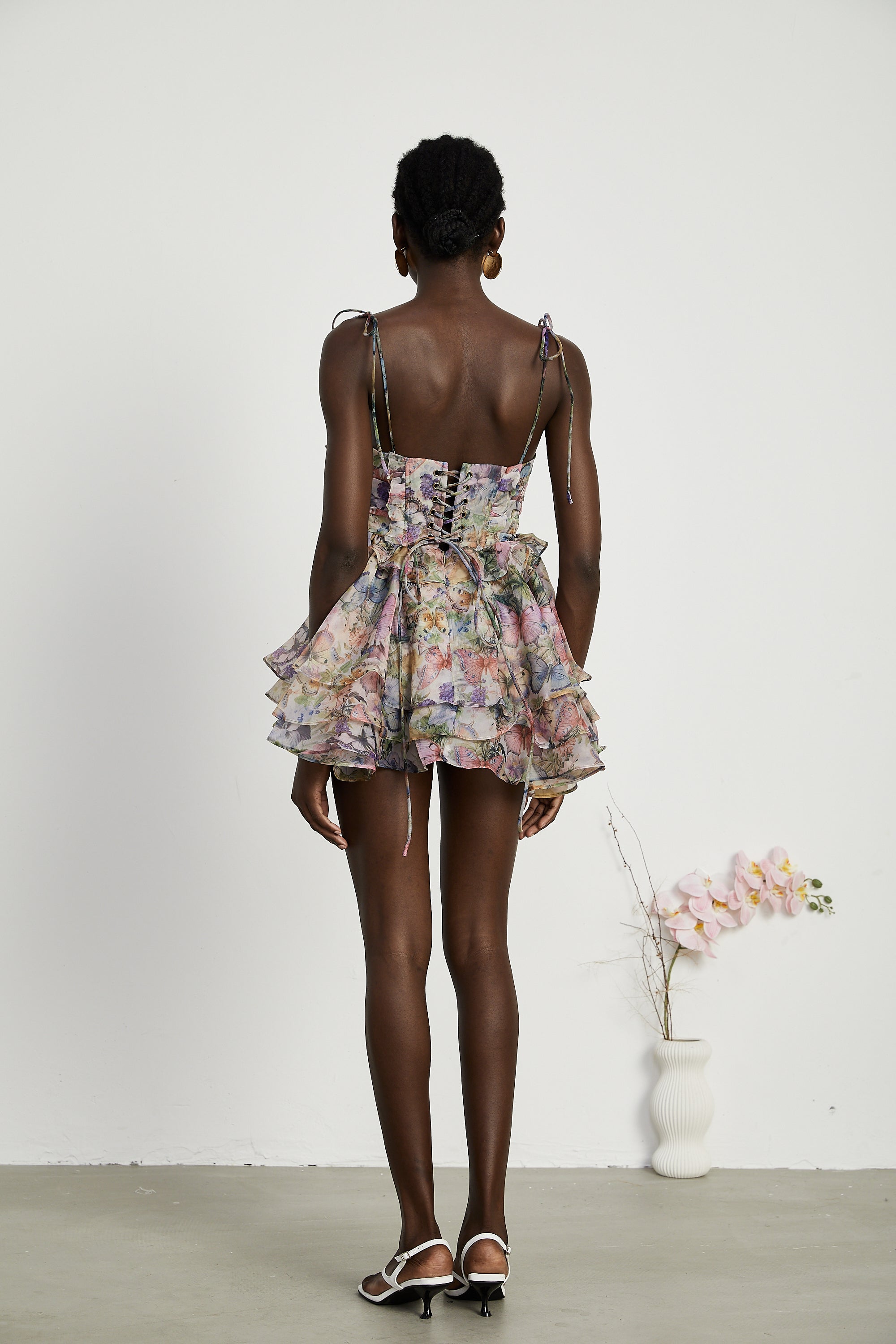 Juliette floral print pleated mini dress (Final Sale-US Only)