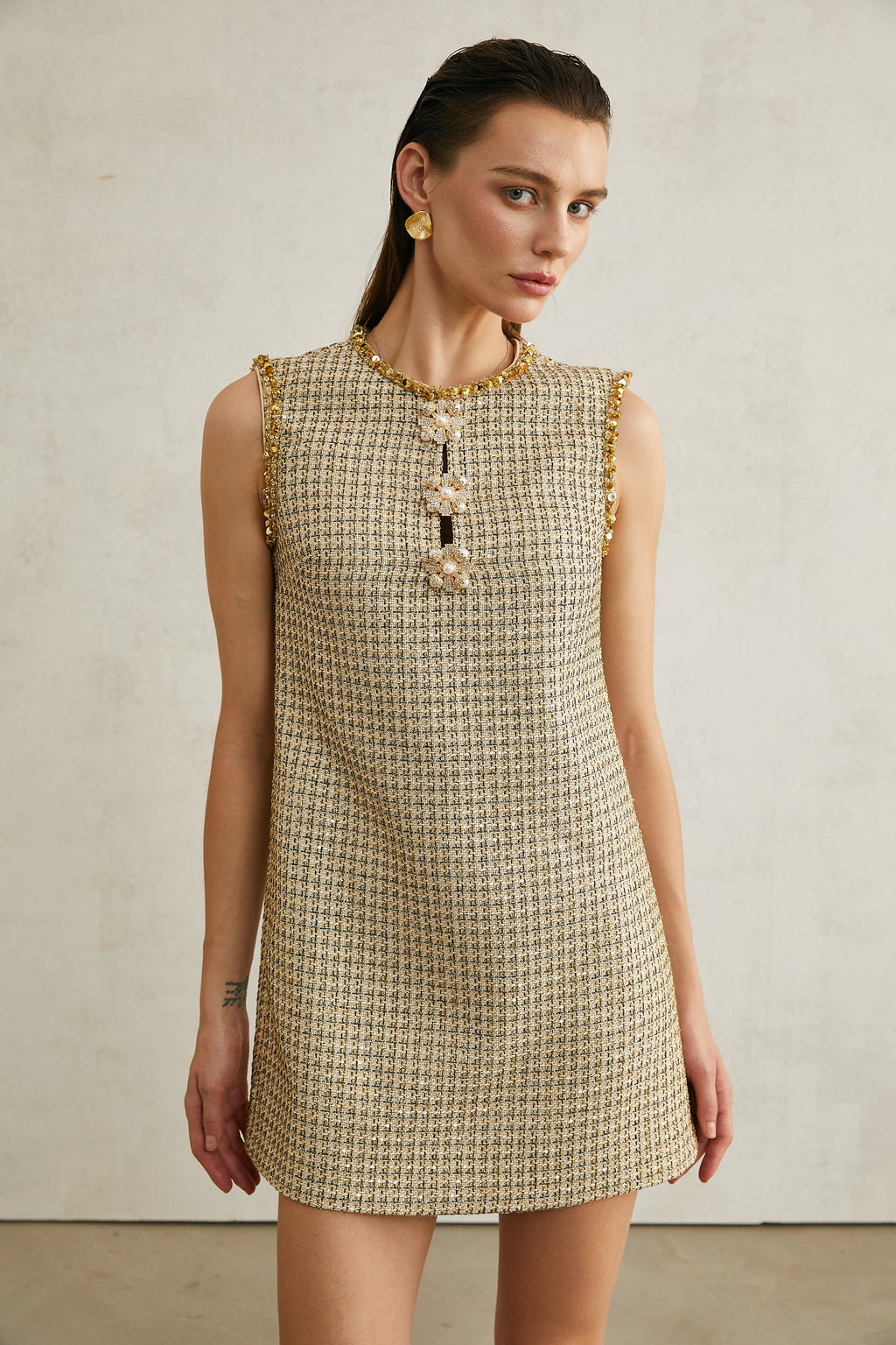 Éléonore tweed sleeveless mini dress (Final Sale-US Only)
