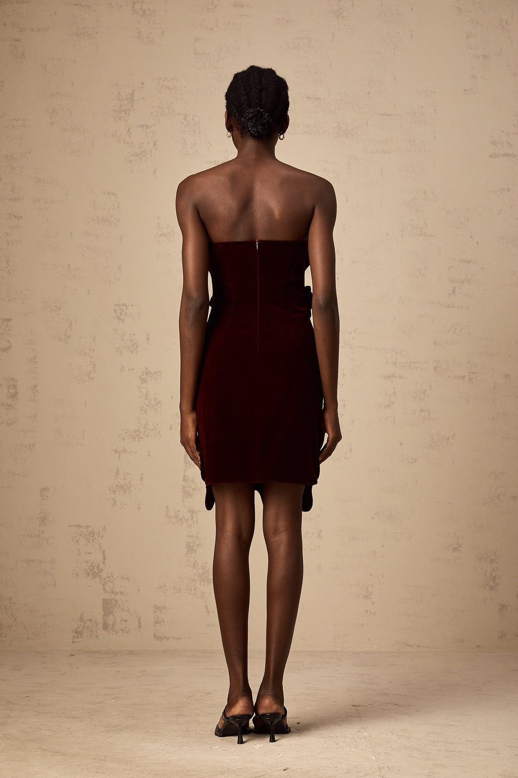 Maïwenn red floral-appliqué velvet mini dress (Final Sale-US Only)