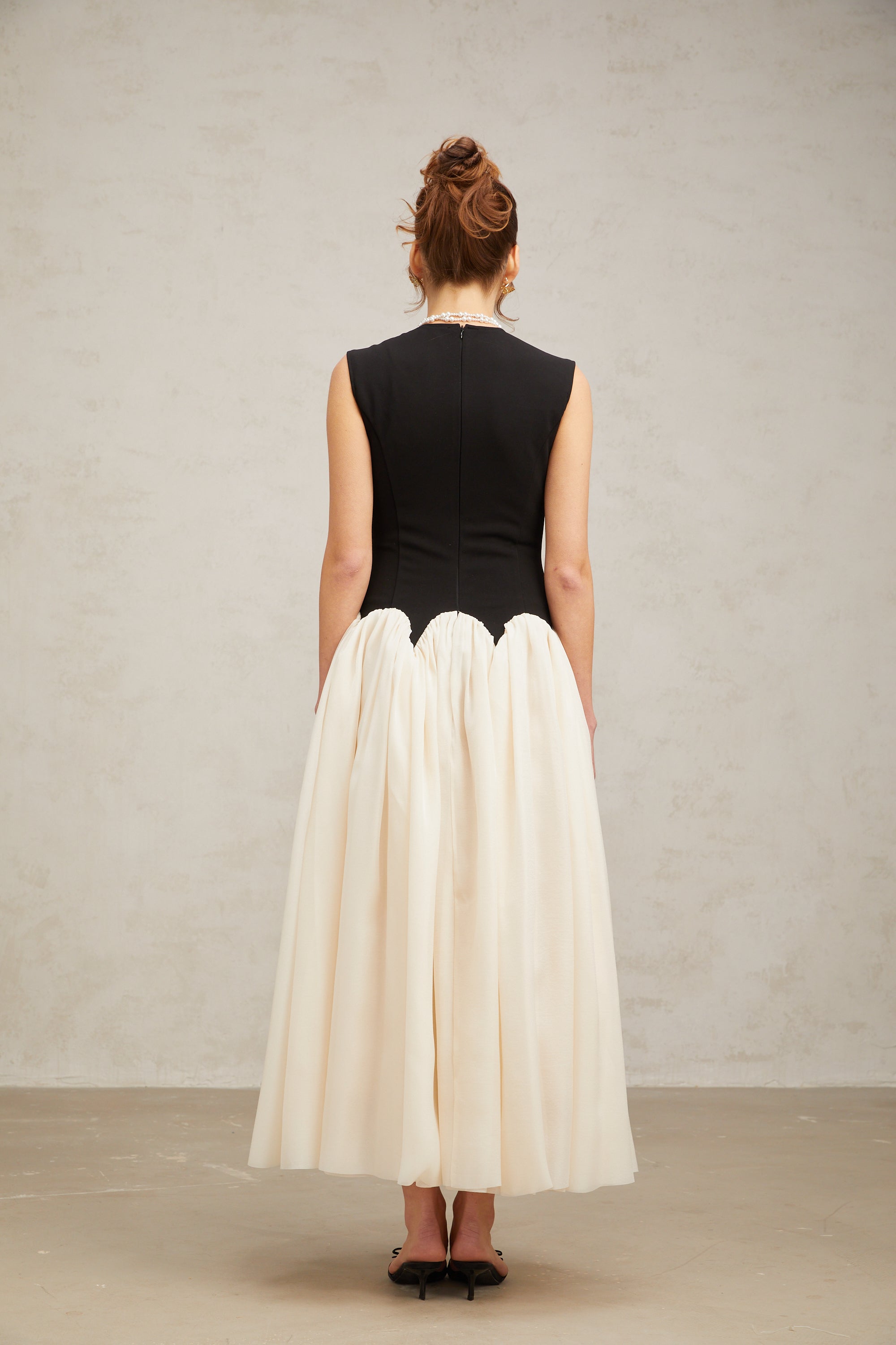 Josette color-blocked puff maxi dress (Final Sale-US Only)