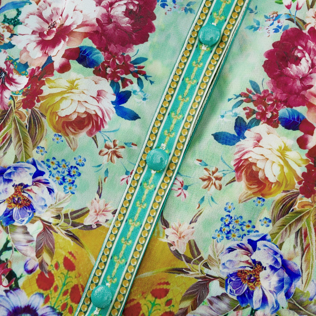 Vestido midi de flores Juliette con volante en la parte inferior, estampado floral, de la marca Final Sale.