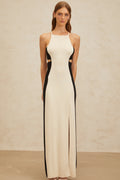 Coralie White Cut-Out Knit Maxi Dress (Final Sale-US Only)