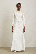 Margarita White Embellished Maxi Dress (Final Sale-US Only)