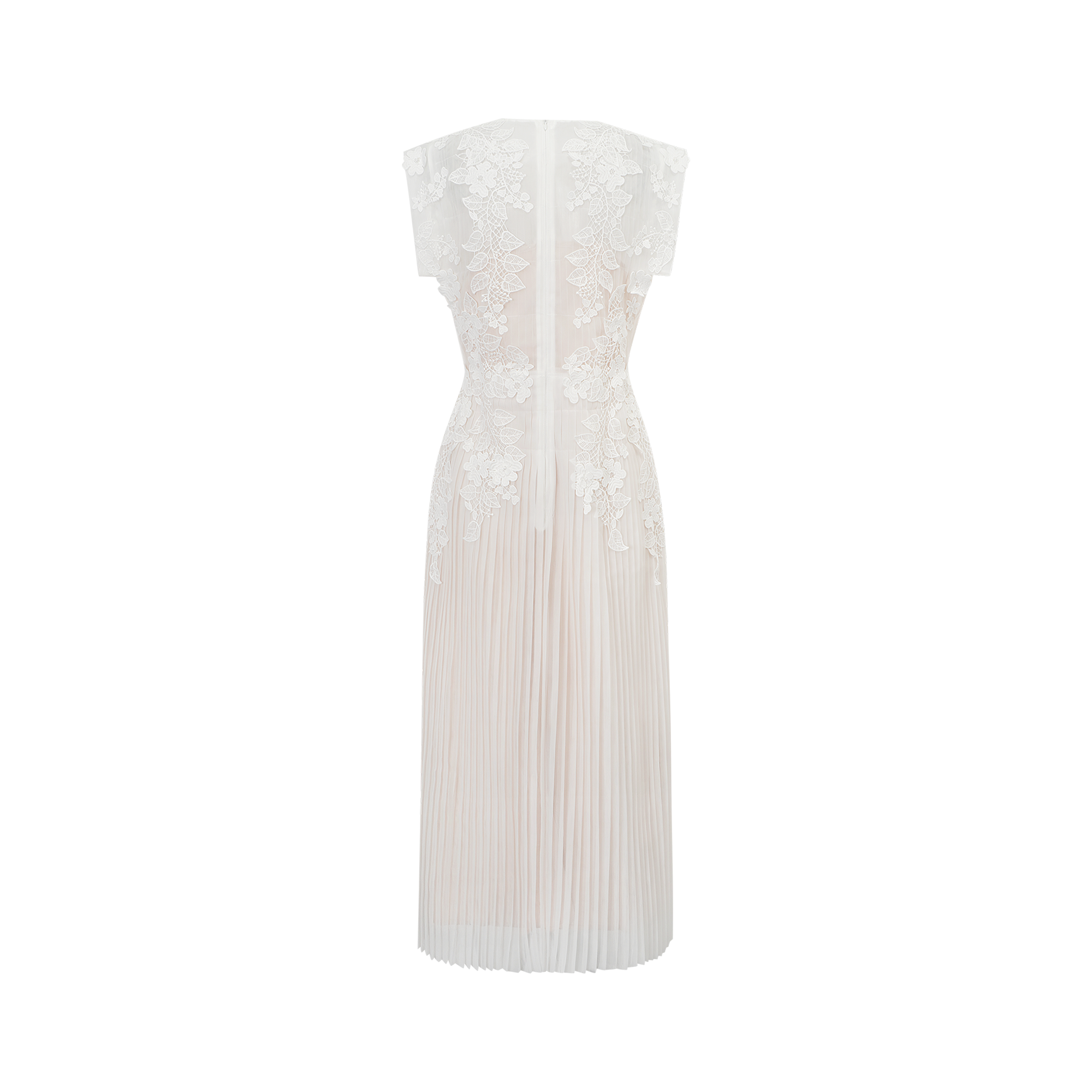 Annabelle Flower-appliqué Tulle Midi Dress (Final Sale-US Only)