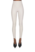 Cordelia White Decorative Stitching Leggings