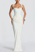 Leonor | Square-neck maxi dress - Angela Puerto