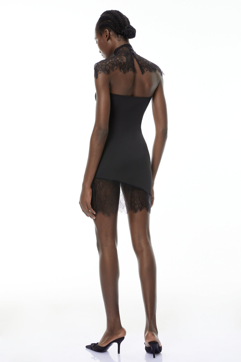 Alvaro Black Lace Shawl & Dress Set