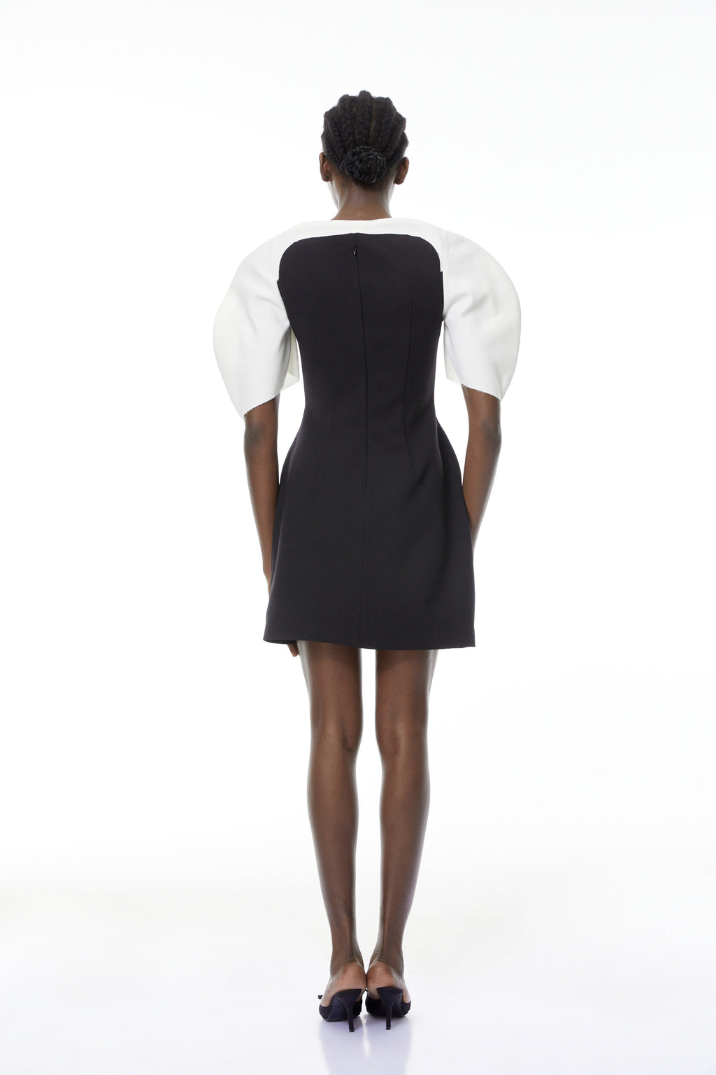 Catalina Black Color Blocked Mini Dress