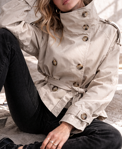 Chaqueta Trench Corta - Angela Puerto