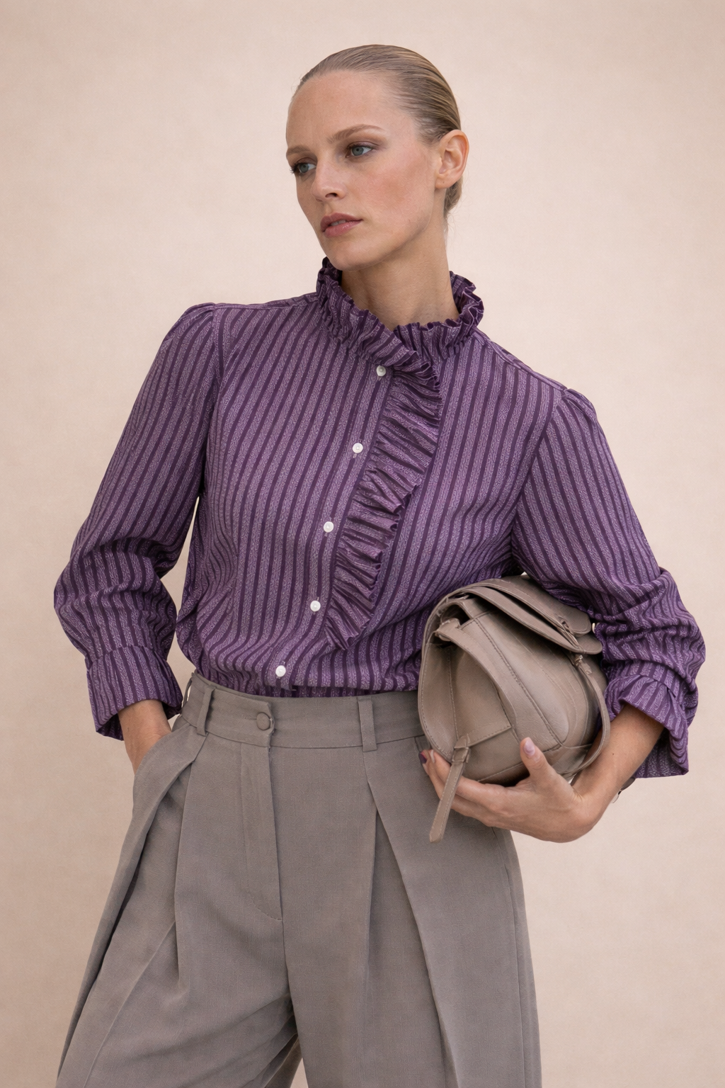 Blusa Ruffle Stripes - Angela Puerto