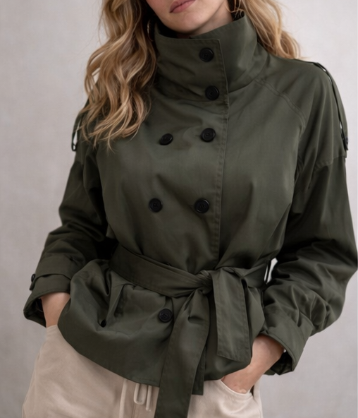 Chaqueta Trench Corta - Angela Puerto