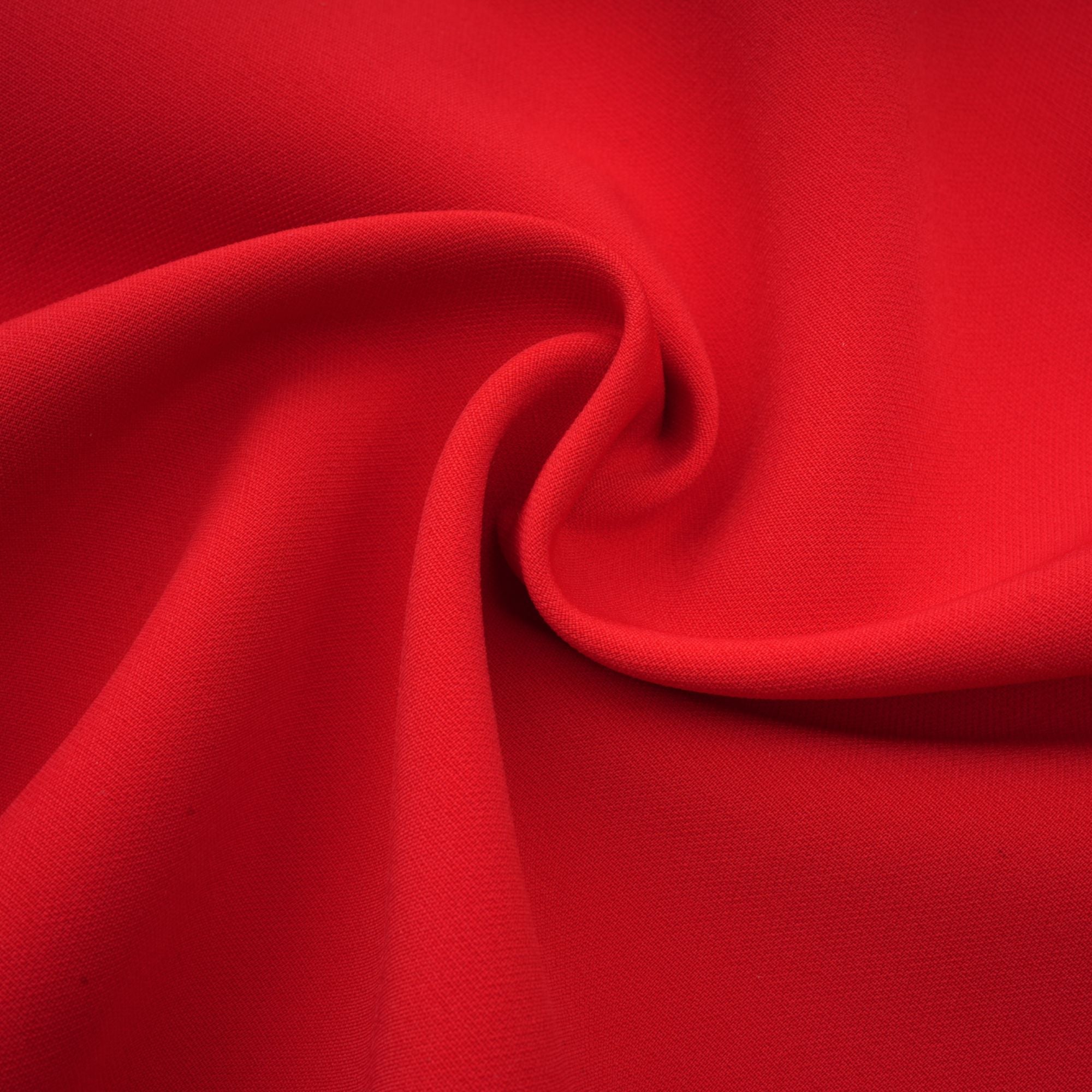 Vestido mini rojo de Final Sale con mangas de pétalos y lazo en el escote, estilo elegante y moderno.
