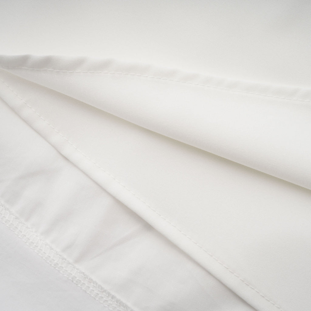 Caterina White Shirred Shirt & Skirt Set