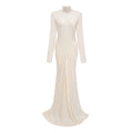 Harriet White Cut Out Ruched Maxi Dress