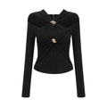 Clarabelle gathered-effect cut-out top (Final Sale-US Only)