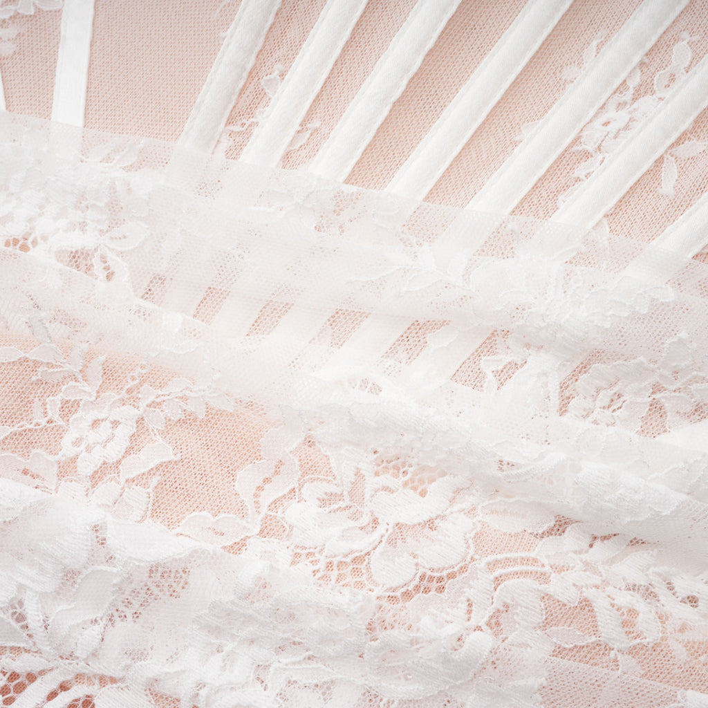 Margherita White Floral Lace Dress & Skirt Set
