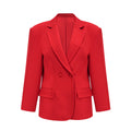 Coline red hourglass double-breasted blazer(Final Sale-US Only)