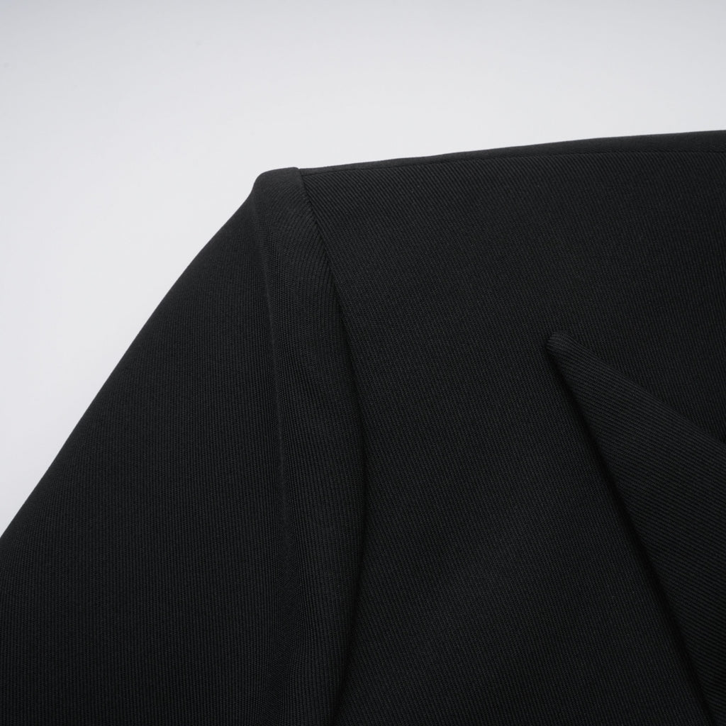 Dianthe Black Double-Breasted Oversize Blazer
