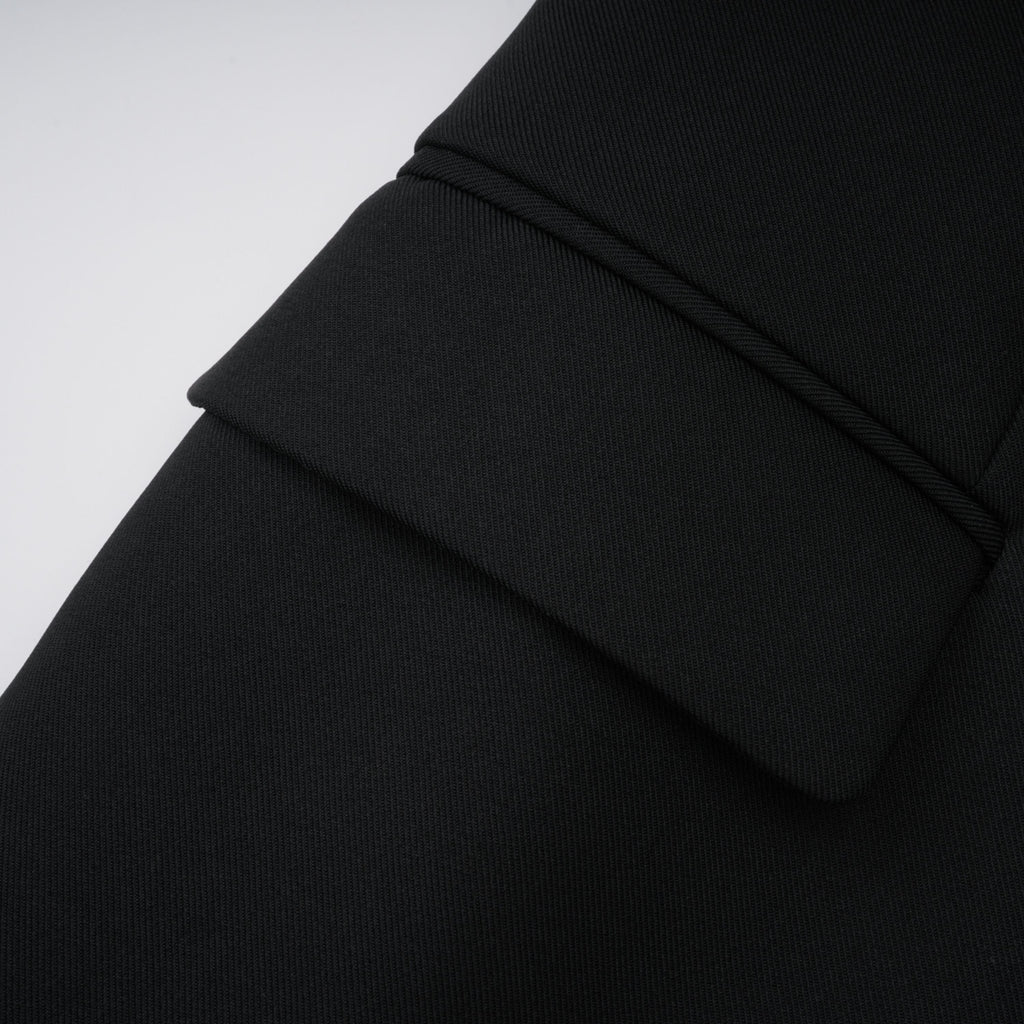 Dianthe Black Double-Breasted Oversize Blazer