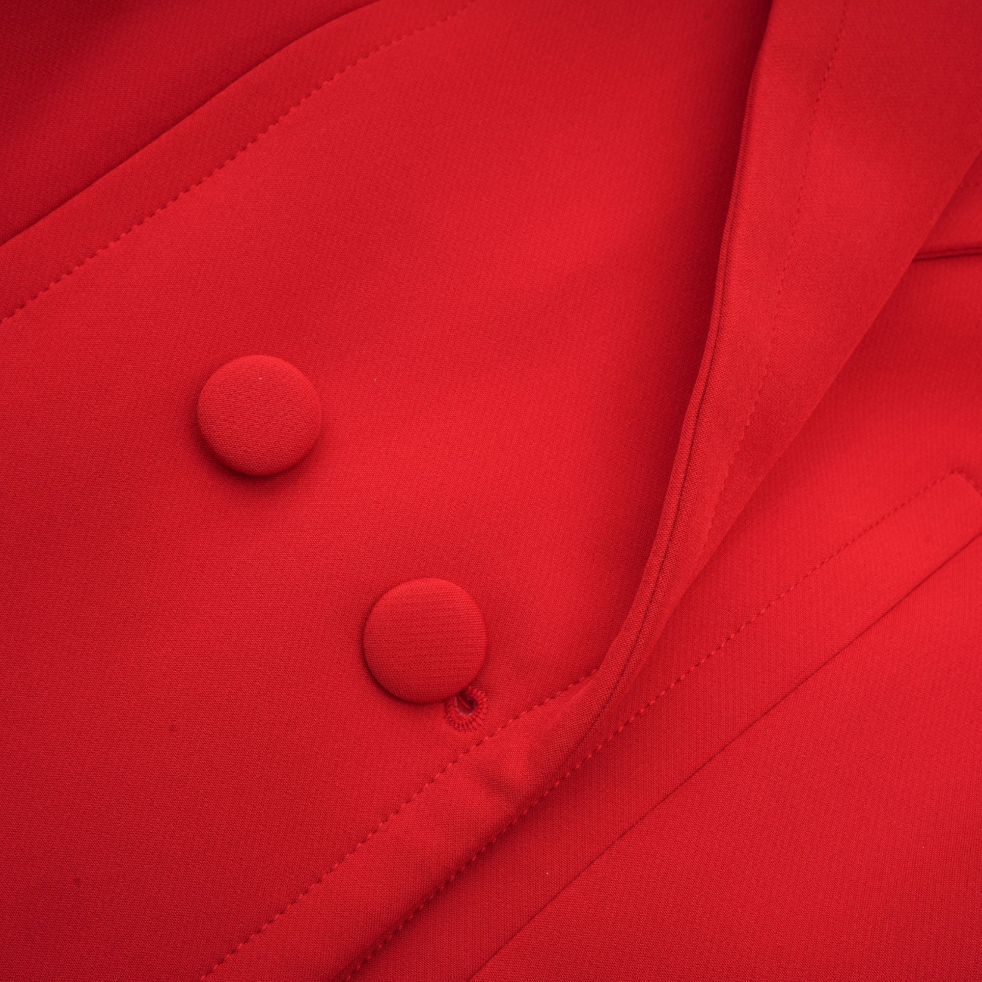 Coline red hourglass double-breasted blazer(Final Sale-US Only)