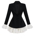 Vestido blazer mini Rébecca Color Block de Final Sale, con diseño en bloques de colores y corte ajustado.