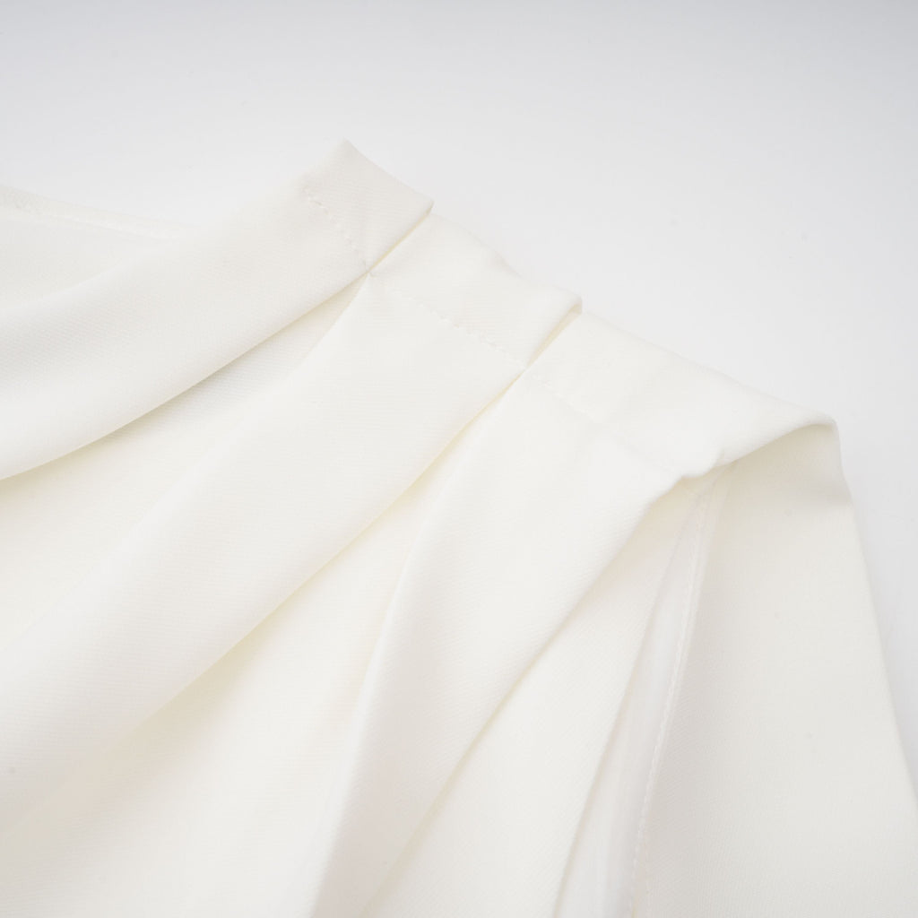 Marzia White Ribbon Detail Floral Lace Maxi Dress