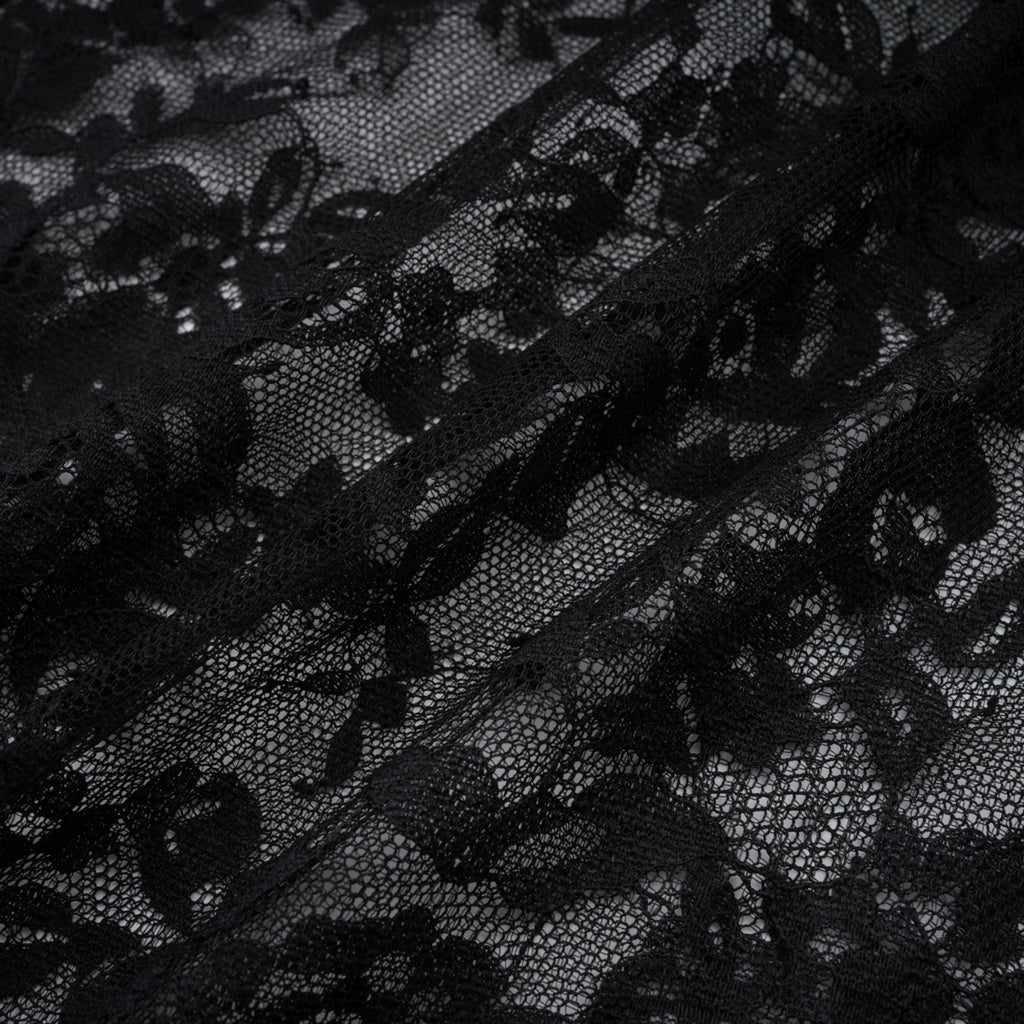 Roxane black floral-lace ruffled maxi dress (Final Sale-US Only)