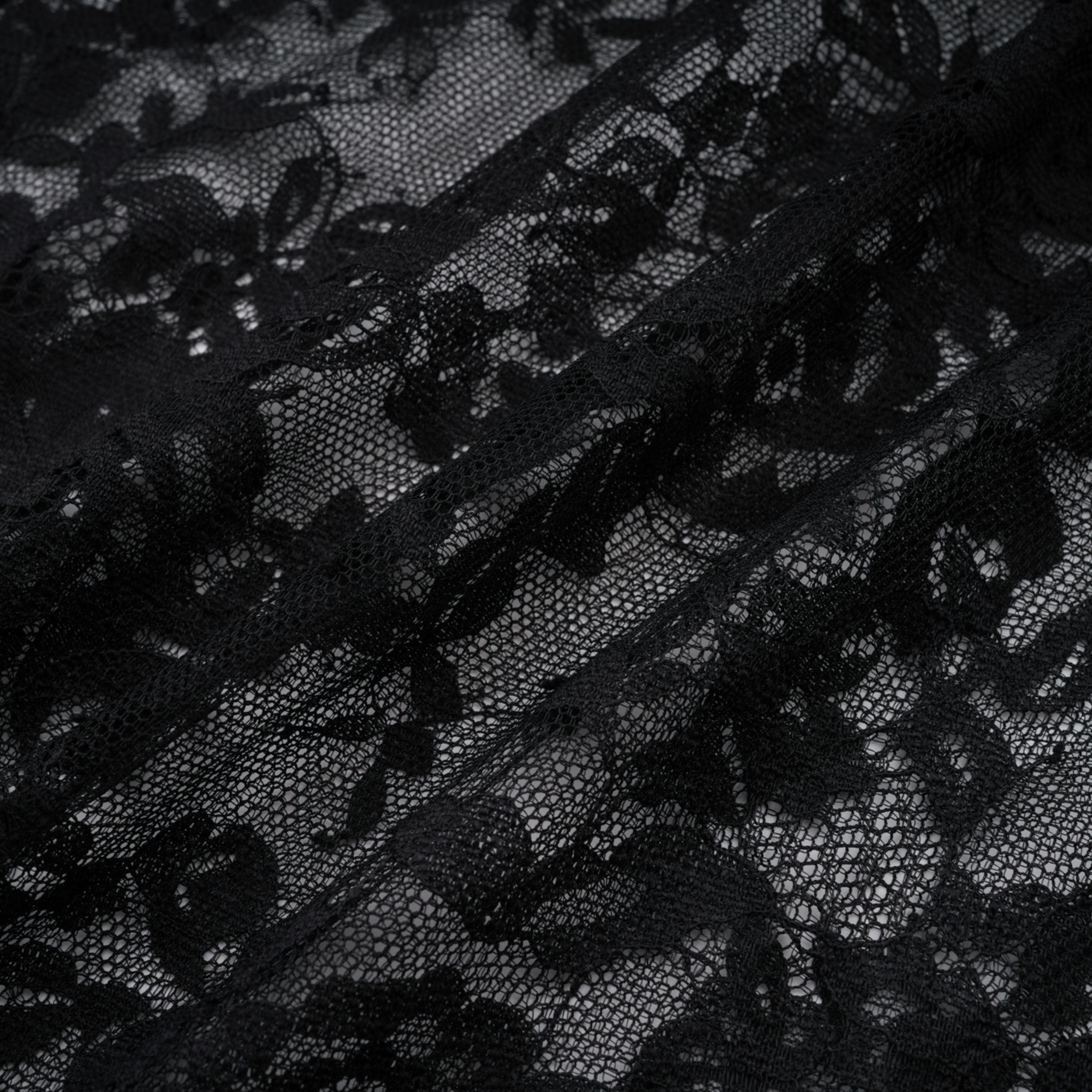 Roxane black floral-lace ruffled maxi dress (Final Sale-US Only)