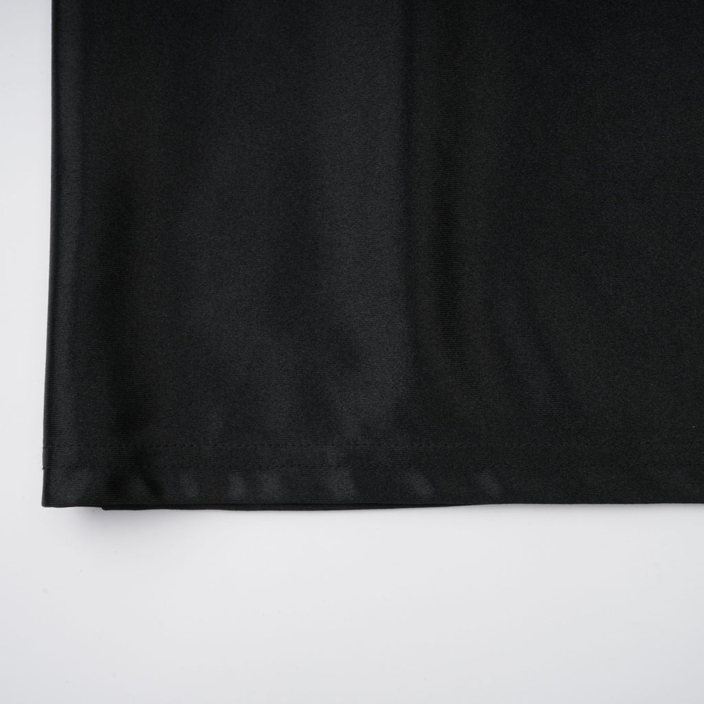 Ginevra black halterneck faux-pearl satin maxi dress
