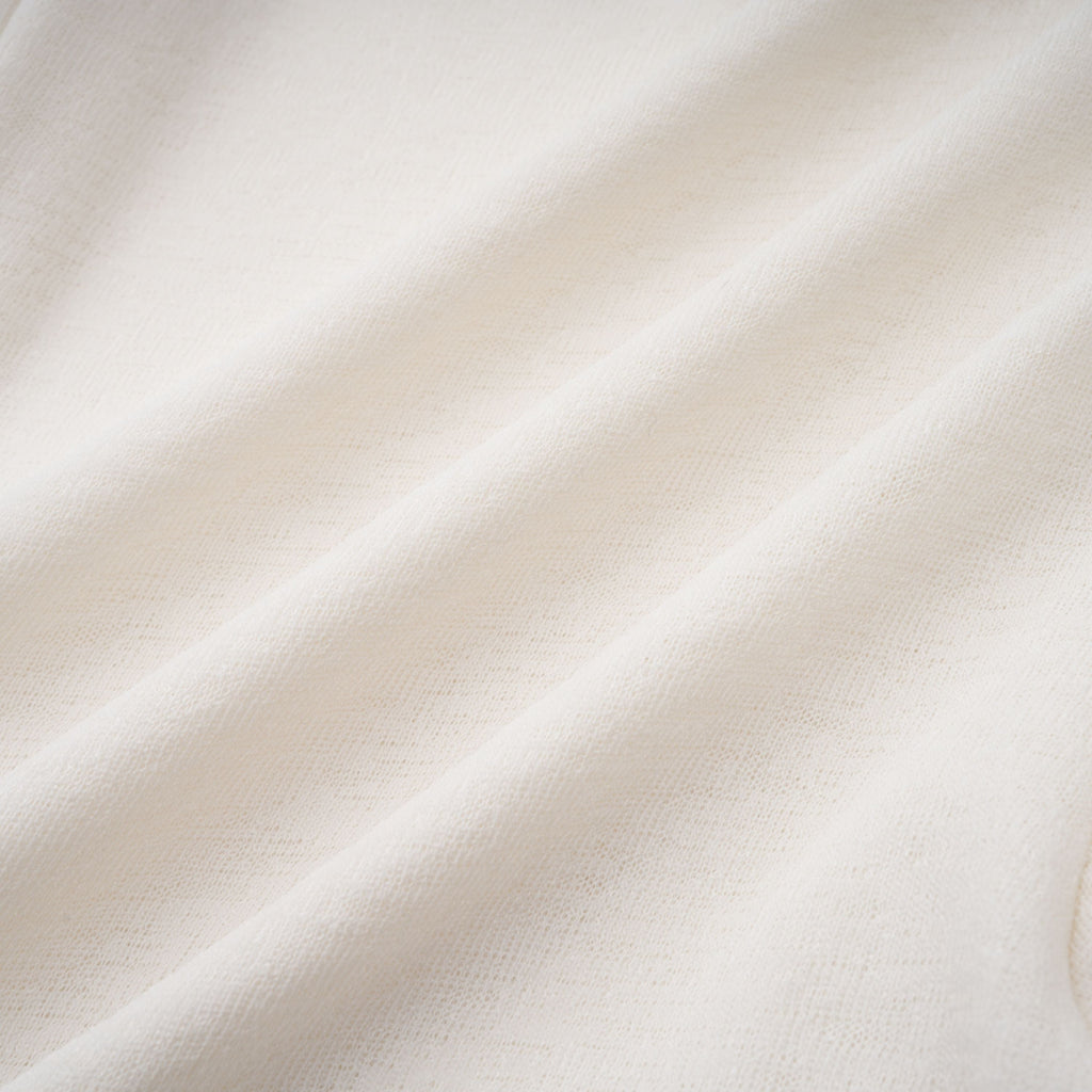 Lark White Tulle Panel Knit Midi Dress