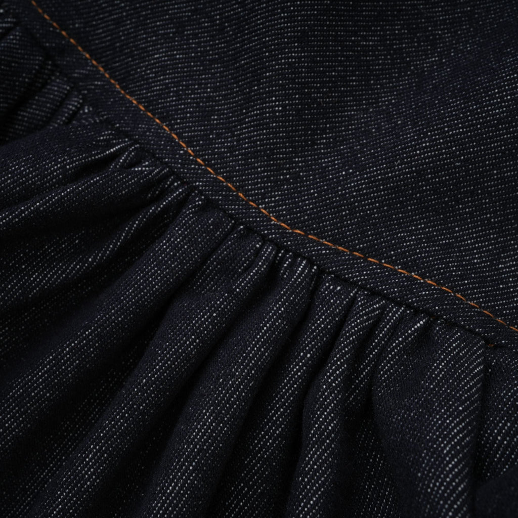 Florence Indigo Blue Ruffled Denim Mini Skirt (Final Sale-US Only)