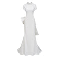 Camille White Statement Bow Mermaid Maxi Dress (Final Sale-US Only)