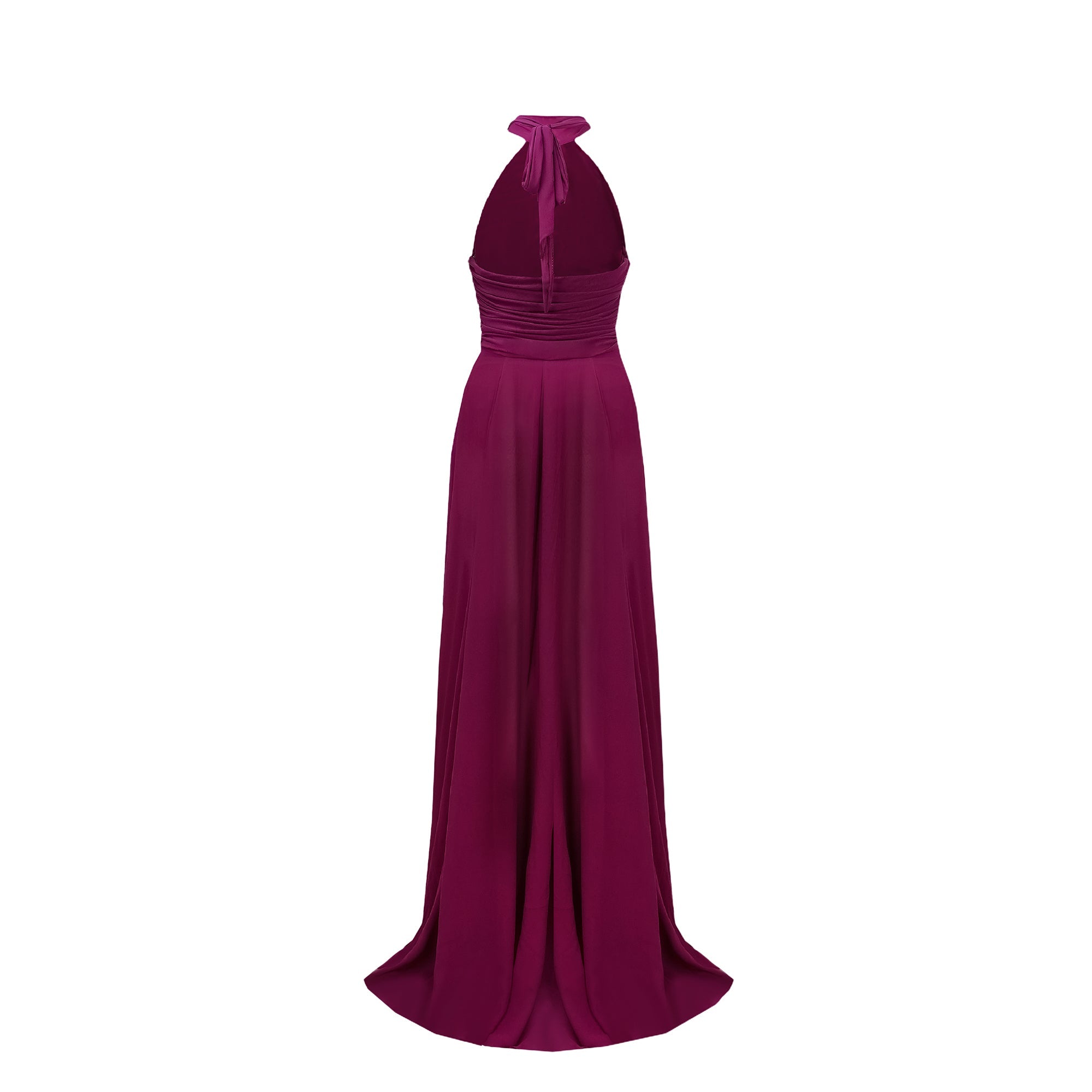 Kerstin Purple Ruched Maxi Dress (Final Sale-US Only)