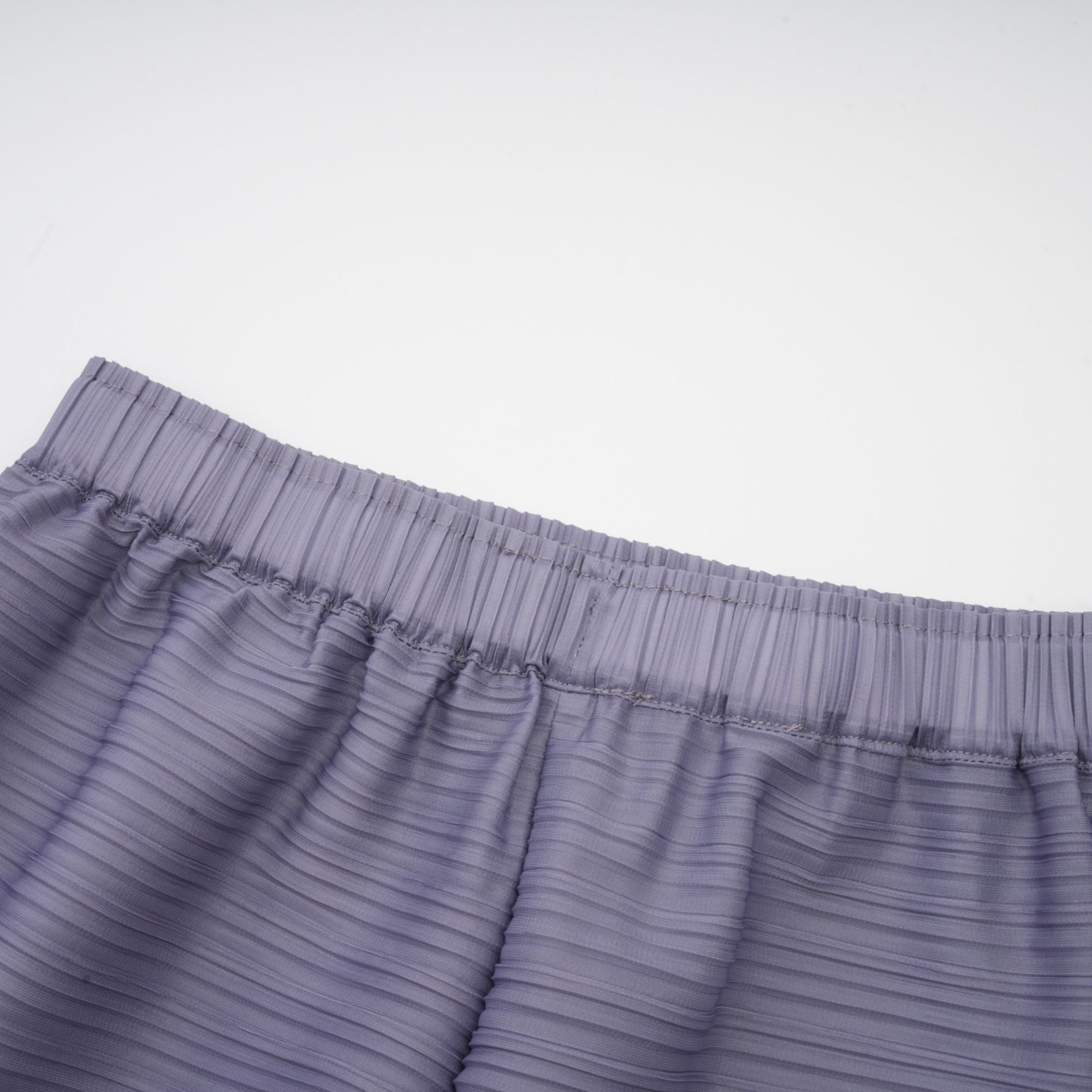 Agathe purple gradient wrinkled blouse & trousers matching set (Final Sale-US Only)