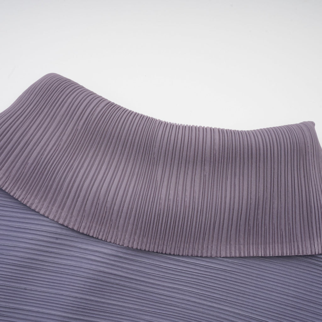 Agathe purple gradient wrinkled blouse & trousers matching set (Final Sale-US Only)