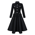 Lorelei Black High Neck Tweed Midi Dress