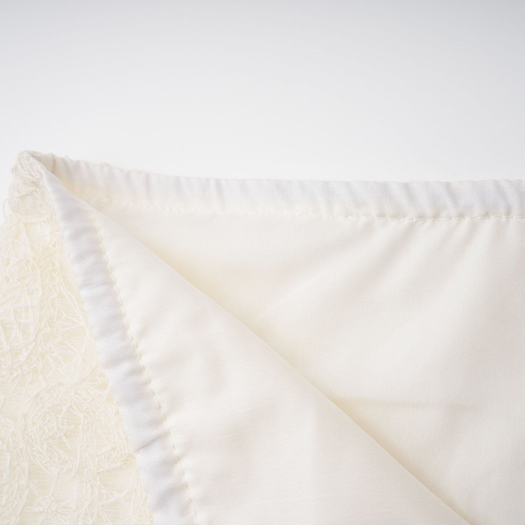 Eulalie Cream White Lace Blouse & Skirt Set