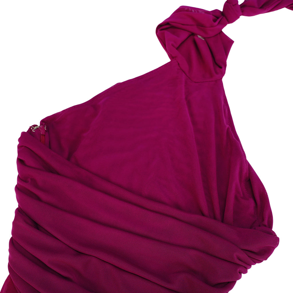 Kerstin Purple Ruched Maxi Dress (Final Sale-US Only)