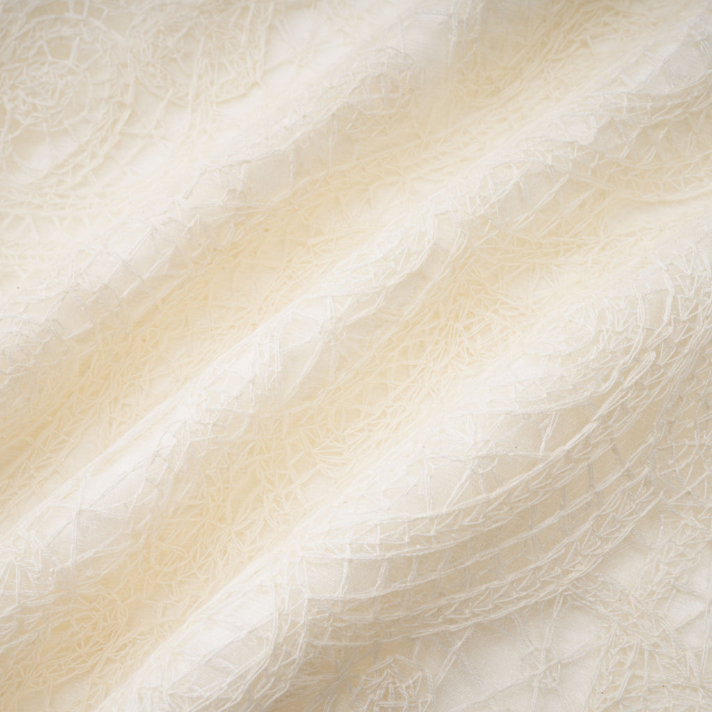 Eulalie Cream White Lace Blouse & Skirt Set