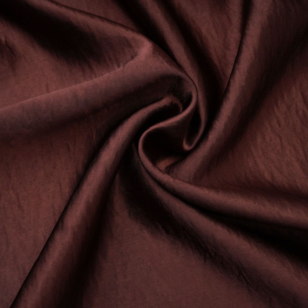 Luisa Brown Asymmetrical Gathered Satin Maxi Dress (Final Sale-US Only)