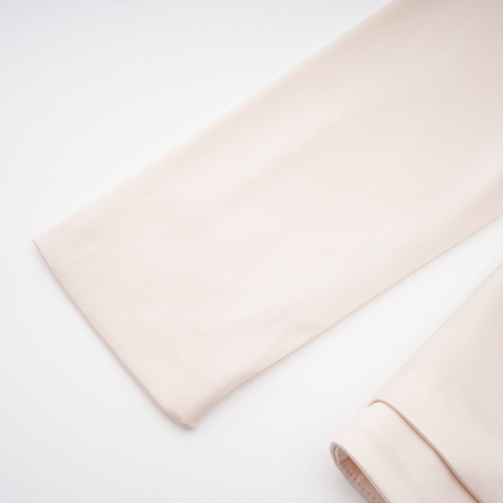 Roxanne Neutral Mock Neck Blouse & Mermaid Skirt Set