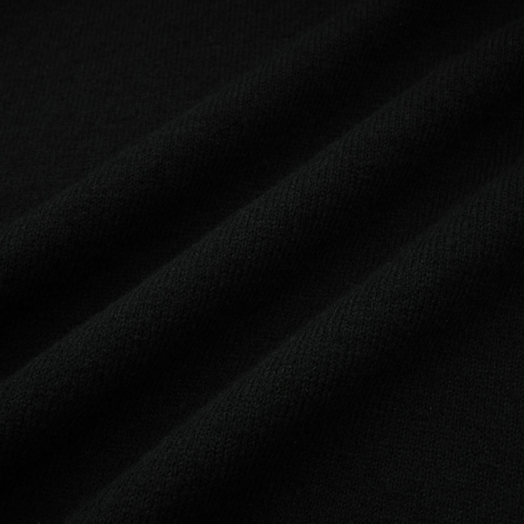 Filomena Black Layered Asymmetrical Knit Cape Top